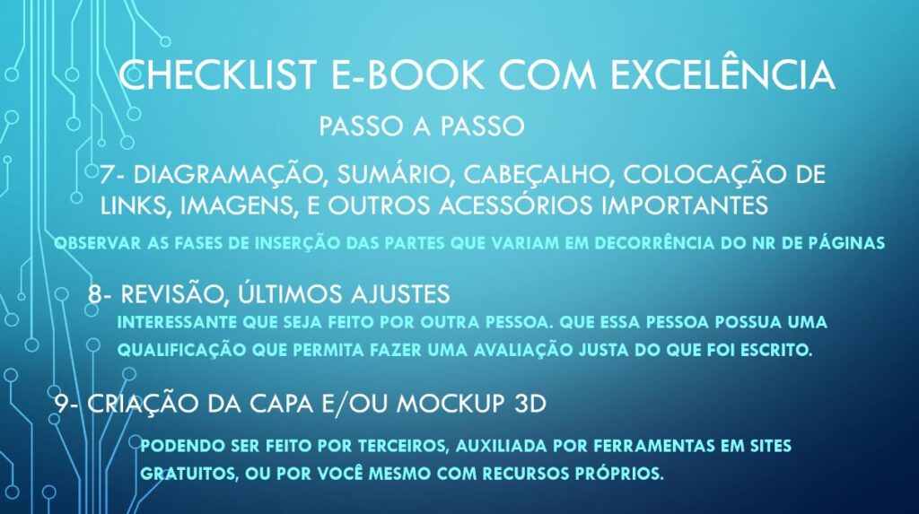 CheckList Passos 7,8 e 9