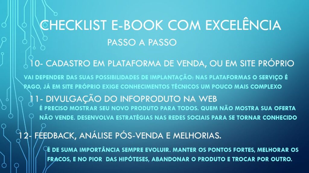 CheckList Passos 10,11 e 12